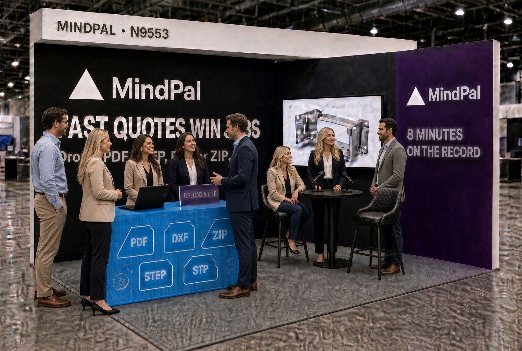 MindPal at FABTECH 2026 in Las Vegas: Launching 30-Second AI Quoting Engine for CNC & Sheet Metal, Offering Free Tech Consultations and Live On-Booth Podcast Sessions