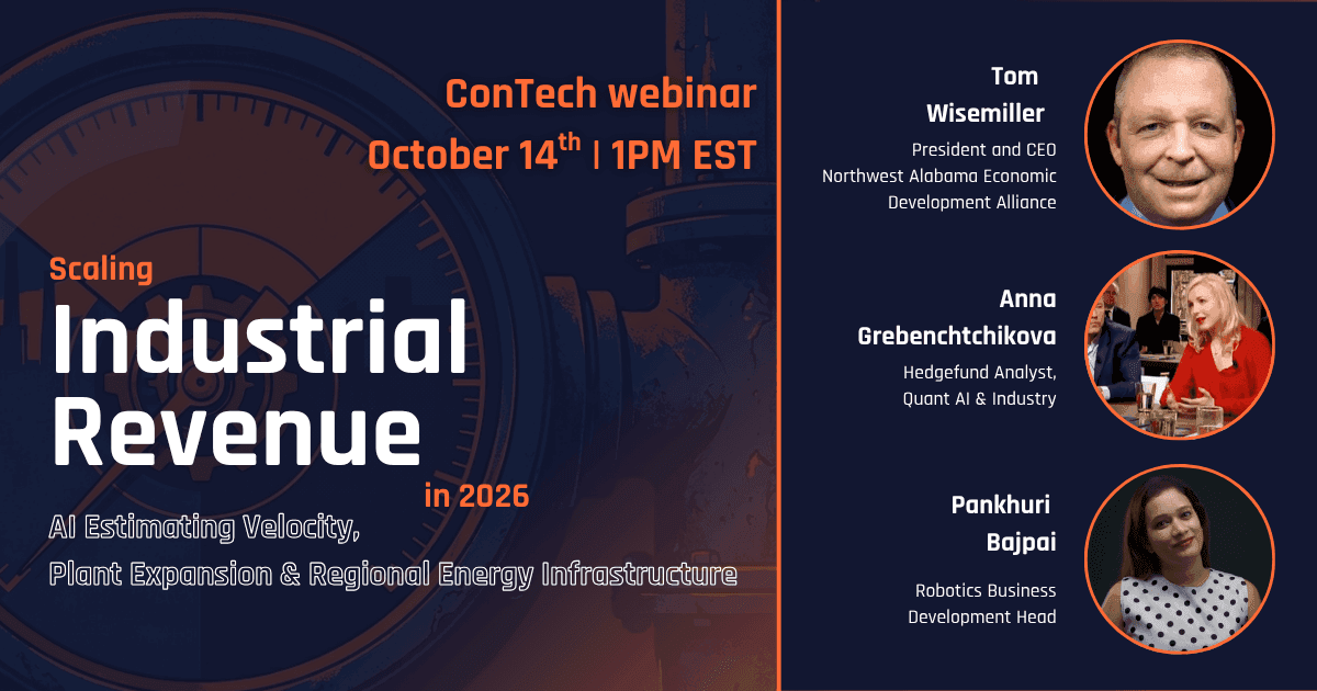 ConTech by MindPal Announces 3rd Executive Roundtable on Scaling Industrial Revenue: AI Estimating Velocity, Plant Expansion, and Regional Energy Infrastructure
